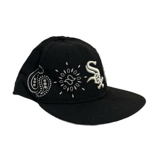 Black Embroidered Baseball Cap
